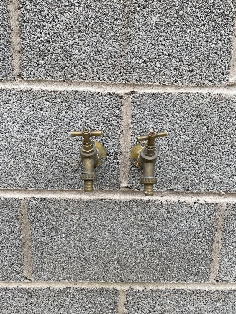 Hot & cold outside tap installation: Swipe To View More Images