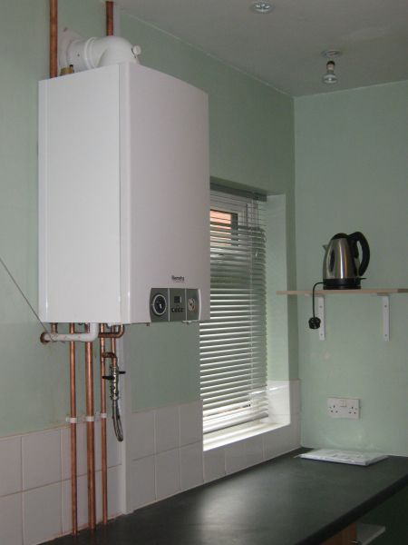 Combination boiler with rear spacer frame: Swipe To View More Images