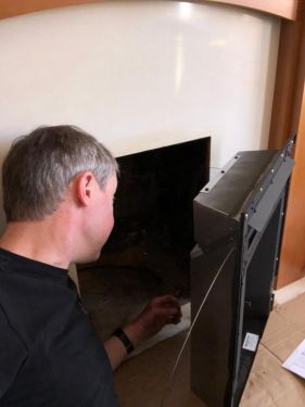 Click Here To Enlarge This Photo Of Fitting a new gas fire
