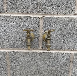 Hot & cold outside tap installation: Click Here To View Larger Image