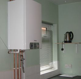 Combination boiler with rear spacer frame: Click Here To View Larger Image