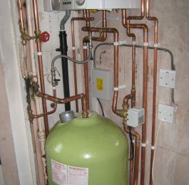 Boiler & hot water cylinder installed for a customer in Chilwell: Click Here To View Larger Image
